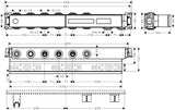 AXOR Grundset für Thermostatmodul Select – 2 Verbraucher, DN15/DN20, schallentkoppelt