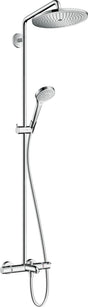HANSGROHE Showerpipe Croma Select 280 mit Wannenthermostat – Chrom, 1 Strahl, DN15