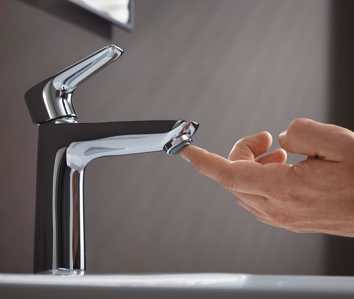 HANSGROHE Talis E Einhebel-Waschtischmischer 110 mit Ablaufgarnitur, chrom – ComfortZone, 5 l/min