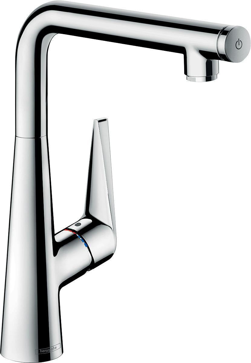 HANSGROHE Talis Select M51 Küchenmischer ComfortZone 300 Eco Chrom – 3-stufiger Schwenkbereich & Select-Knopf