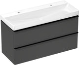 HANSGROHE Xelu Q Waschtischunterschrank 1180 mm weiß hochglanz mit 2 Schubkästen und SoftClose
