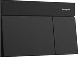 Hansgrohe iFrame Element E Betätigungsplatte mit 2-Mengen-Spülung, Metall, gebürstet