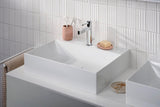 HANSGROHE Xevolos E Konsole 1570 mm mattweiß mit 2 Ausschnitten