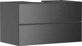 HANSGROHE Xevolos E Waschtischunterschrank 980 mm mattweiß/eiche dunkel grifflos PushOpen