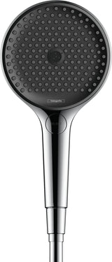HANSGROHE HG Handbrause Rainfinity 130 3jet Chrom – 3 Strahlarten, QuickClean, Select-Taste