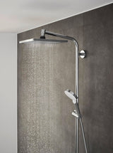 HANSGROHE Showerpipe CROMETTA E 240 Chrom mit Thermostat Ecostat 1001 CL – Duschsystem
