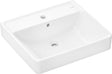 HANSGROHE Xanuia Q Aufsatzwaschtisch 550x480 mm weiß mit Hahnloch und Überlauf
