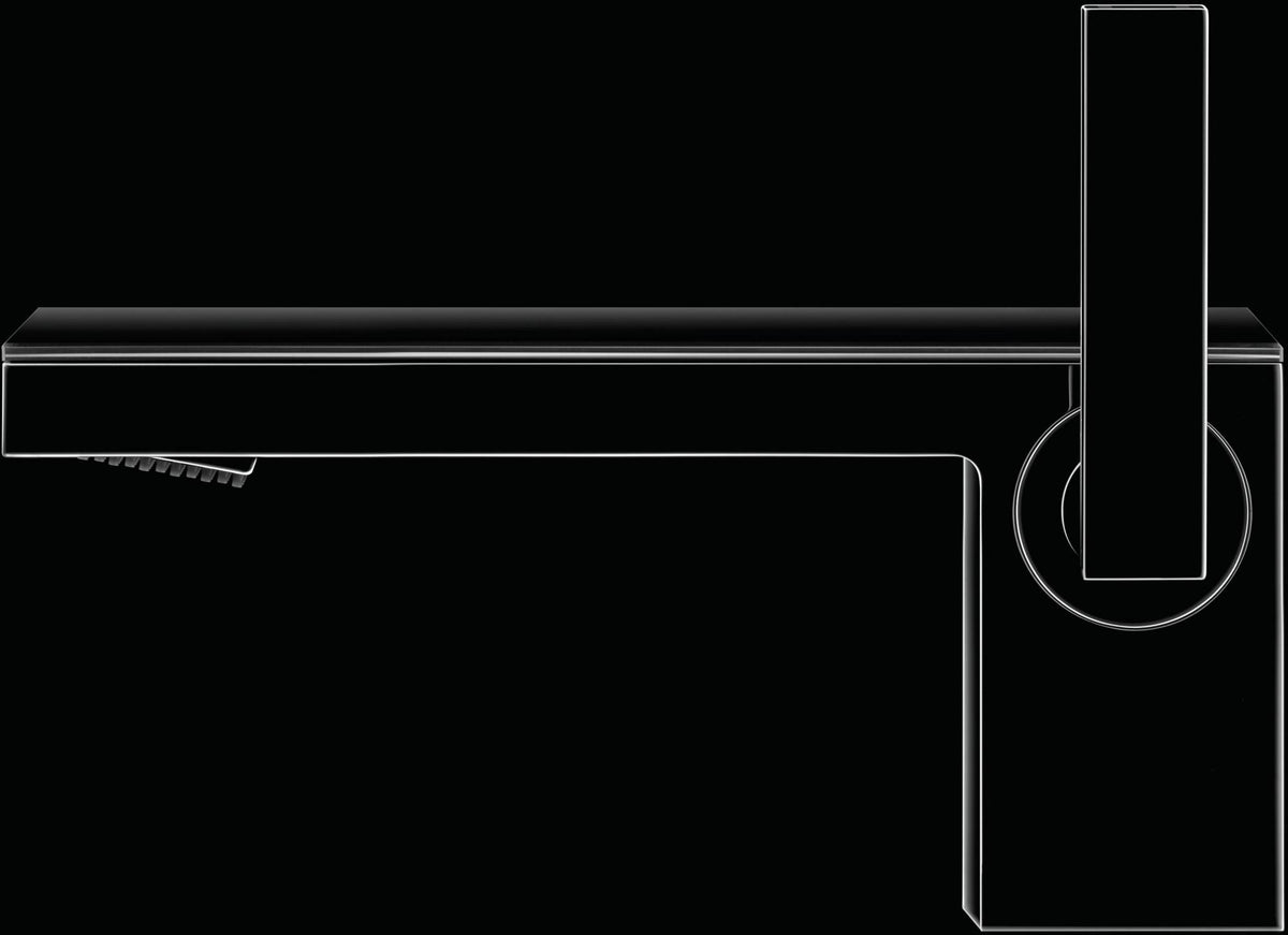 AXOR MyEdition Waschtischmischer 70 mit Glasplatte und Push-Open Ablaufgarnitur von Hansgrohe – chrom