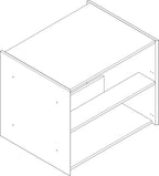 Korpus Waschtischunterschrank 1370/550 rechts Mattweiß