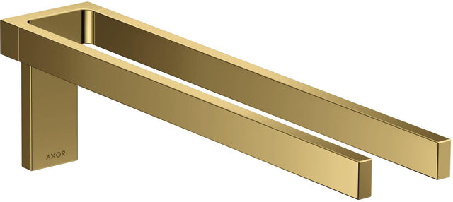 AXOR Universal Handtuchhalter 2-armig, polished gold optic – Wandmontage, 381 mm, verdeckte Befestigung