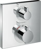 HANSGROHE Ecostat Square UP Thermostat für 2 Verbraucher – Chrom, Fertigmontageset