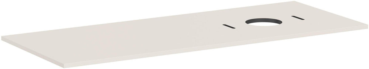 HANSGROHE Xilesa E Konsole 1375 mm Eiche mit Ausschnitt rechts ohne Hahnloch