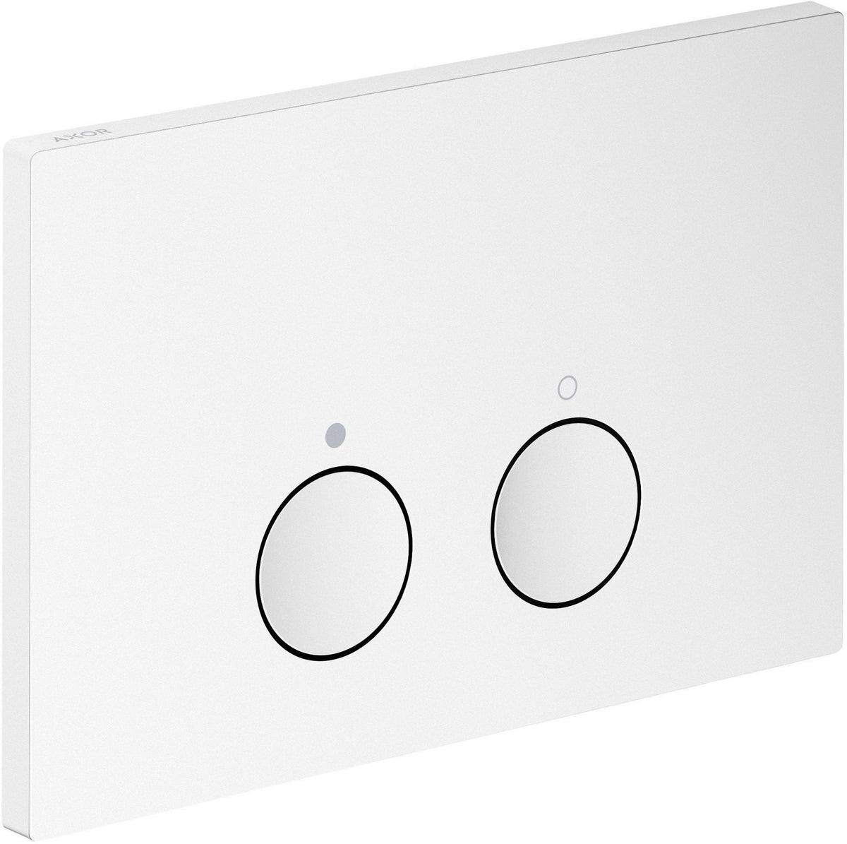 AXOR FlushPlate Drückerplatte mattweiß für Geberit Sigma 2-Mengen-Spülsysteme