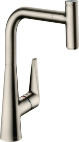 HANSGROHE Talis Select S 300 Küchenmischer mit Ausziehauslauf, Select-Knopf und ComfortZone 300
