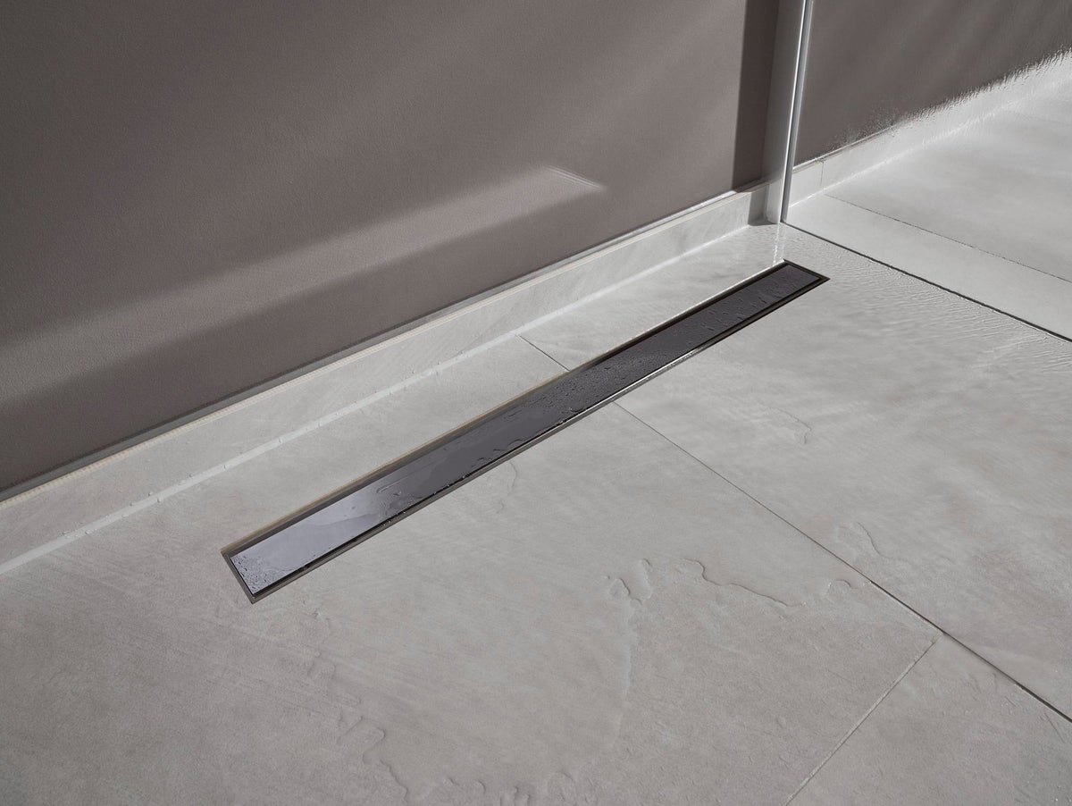 HANSGROHE RainDrain Match Duschrinne 600 mm mit höhenverstellbarem Rahmen, chrom