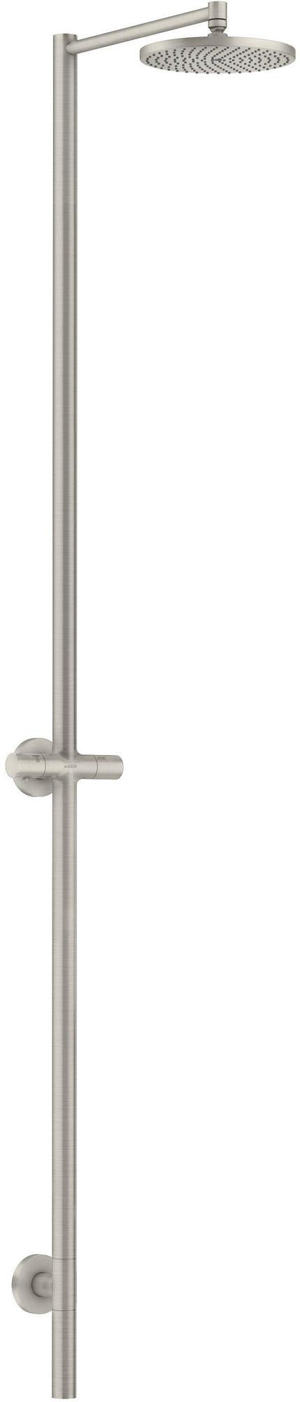 AXOR STARCK Duschsäule mit Kopfbrause 240 mm, 1 Jet, polished gold optic – PowderRain