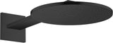 AXOR Kopfbrause 300 2jet mattschwarz mit Brausearm – PowderRain Strahlarten