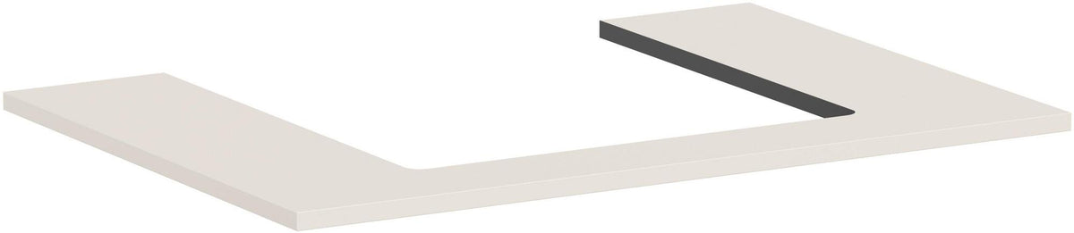 HANSGROHE Xilesa E Konsole 780x550mm Eiche mit mittigem Ausschnitt für Aufsatzwaschtisch