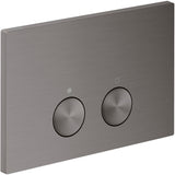 AXOR FlushPlate Drückerplatte für Geberit Sigma – Mechanische Betätigung, Edelstahl gebürstet