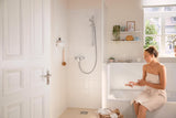 HANSGROHE Rebris S Einhebel-Wannenmischer Aufputz Chrom – Wandmontage, 2 Verbraucher, Temperaturbegrenzung