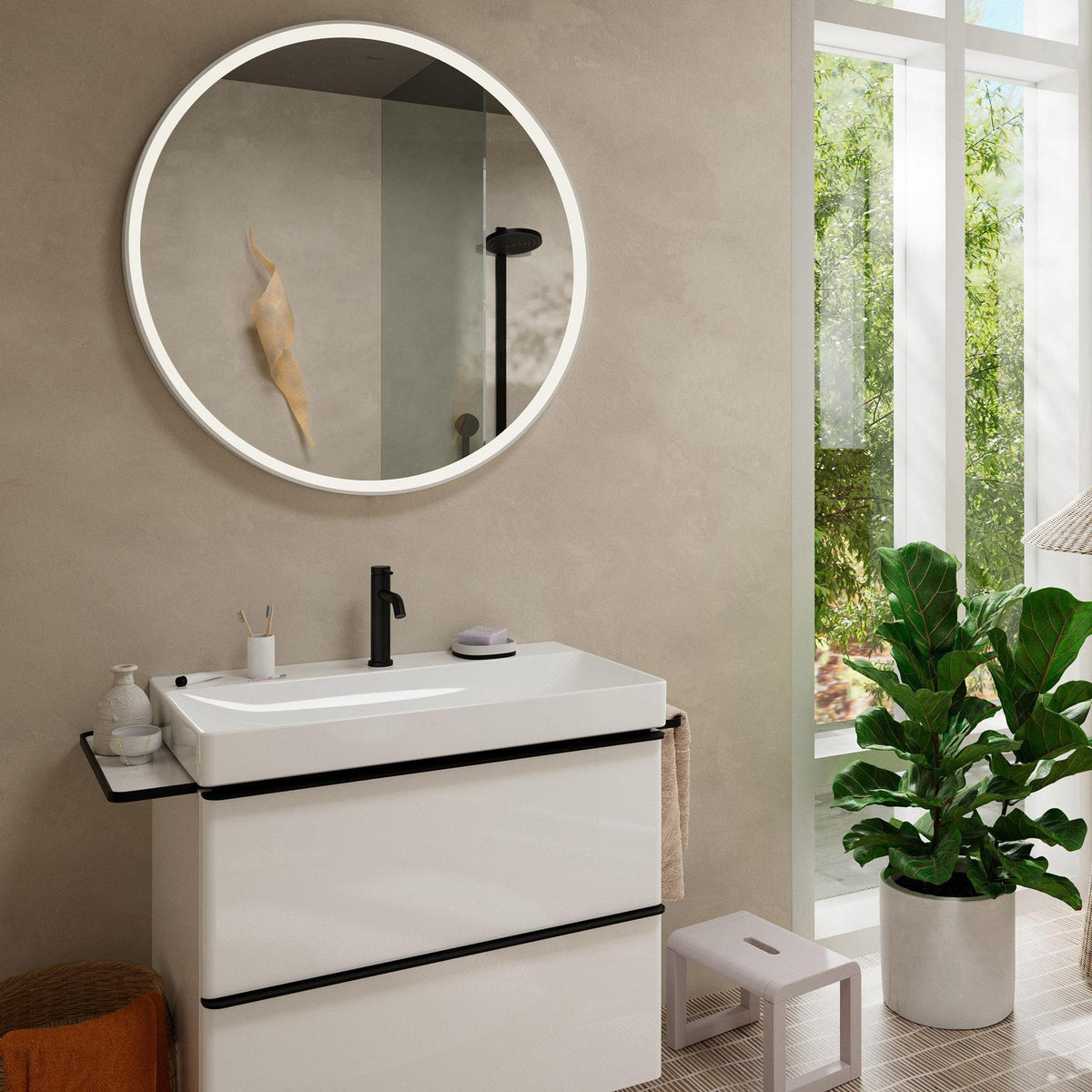 Hansgrohe Tecturis S Einhebel-Waschtischmischer ComfortZone 110 CoolStart Chrom mit Zugstange