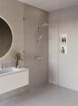 HANSGROHE RainDrain Allround Duschrinne 1200 mm Komplettset – edelstahl gebürstet, höhenverstellbar