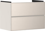 Hansgrohe Xevolos E Waschtischunterschrank 780 mm Eiche Dunkel Mattweiß mit PushOpen und SoftClose