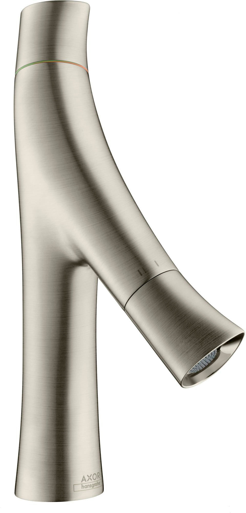 AXOR STARCK ORGANIC 2-Griff Waschtischmischer 80 DN 15 mit Zugstangen-Ablaufgarnitur chrom