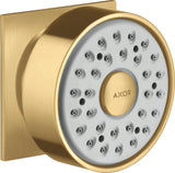 AXOR Seitenbrause DN 15 eckige Rosette Chrom – 1jet Rain Strahl, im Winkel verstellbar