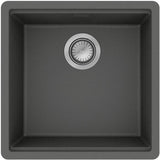 HANSGROHE Einbauspüle S530-F400 graphitschwarz 400 mm SilicaTec mit Ablaufgarnitur