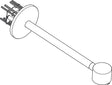 AXOR Brausearm 2 jet brushed bronze – Hansgrohe Duscharm für moderne Bäder