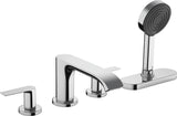 HANSGROHE Vivenis Fertigmontageset 4-Loch-Wannenrandarmatur mit sBox in Chrom