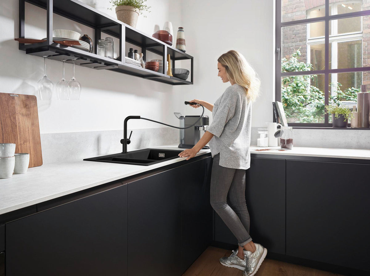 HANSGROHE Talis M54 270 Spültischmischer mit Ausziehauslauf sBox Chrom