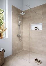 HANSGROHE Showerpipe Crometta S 240 mit Thermostat Ecostat 1001 CL – Chrom