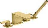 AXOR MYEDITION 4-Loch-Wannenrandarmatur ohne Platte – polished gold optic, thermostatisch