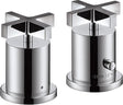 AXOR Citterio 2-Loch-Wannenrandarmatur mit Thermostat, Chrom, DN 15, 2 Verbraucher