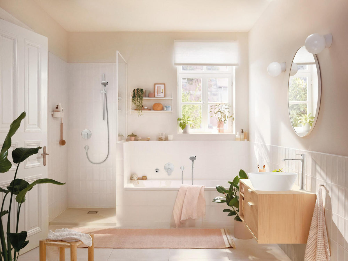 HANSGROHE Rebris S 240 Einhebel-Waschtischmischer CoolStart mit Zugstangen-Ablaufgarnitur chrom