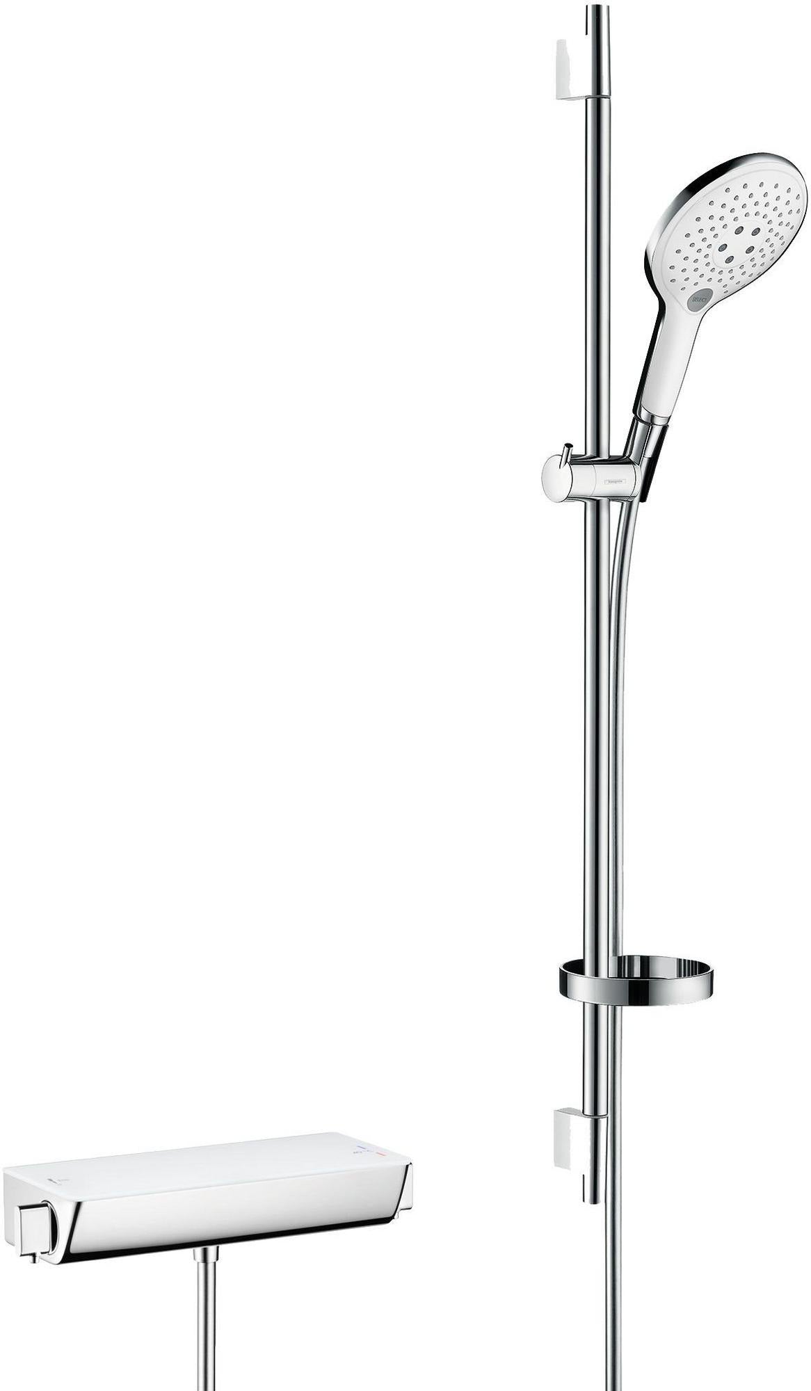 HANSGROHE Raindance Select S Brausekombi 650 mm Chrom – Duschsystem mit Thermostat & 3 Strahlarten