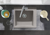 HANSGROHE Einbauspüle S51 450 SilicaTec graphitschwarz 1 Becken 60 cm Unterschrank