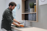 HANSGROHE Focus M42 Spültischmischer 150 Ausziehauslauf chrom – ComfortZone, MagFit, Quick-Connect