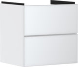 HANSGROHE Xevolos E Waschtischunterschrank 580 mm mattweiß/eiche dunkel mit Push-Open und SoftClose