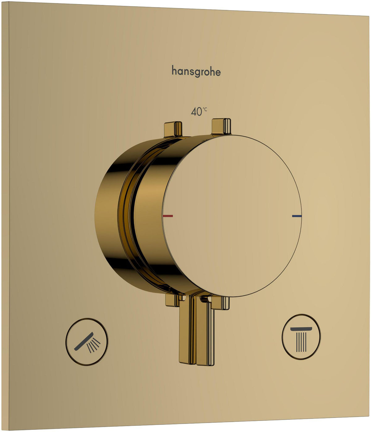 HANSGROHE Ecostat Comfort E Thermostat Fertigset für 2 Verbraucher – BBC, iBox universal 2