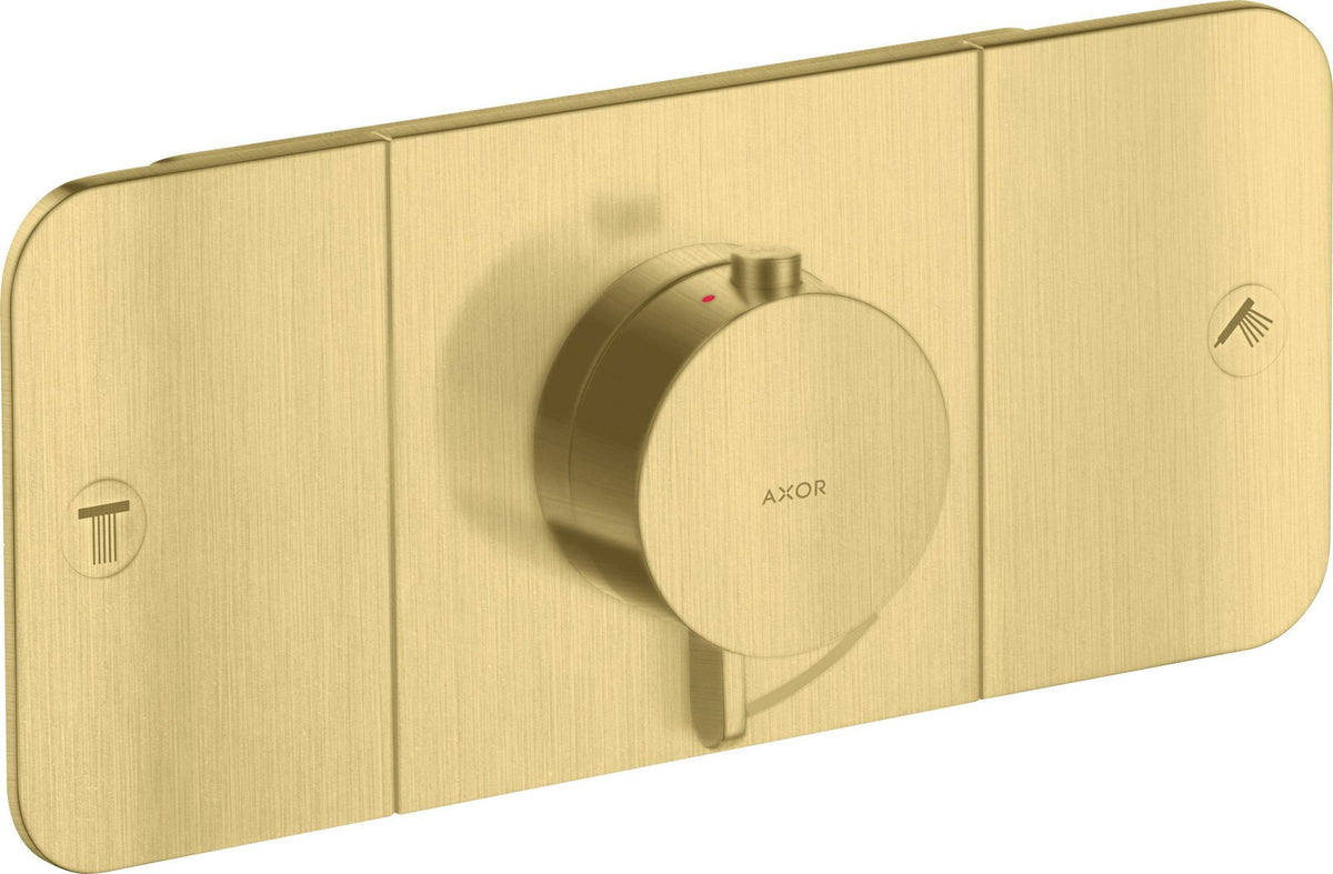 AXOR One Thermostatmodul für 2 Verbraucher mit Select-Tasten und Eco-Funktion – Chrom