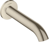 AXOR Uno Wanneneinlauf gebogen in Chrom – Wandmontage, 178 mm Ausladung, DN20