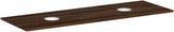 HANSGROHE Xelu Q Konsole 1560 mm weiß hochglanz mit 2 Ausschnitten ohne Hahnloch