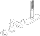 HANSGROHE Finoris Fertigmontageset 4-Loch-Wannenrandarmatur mit sBox in Chrom