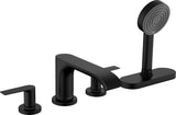 HANSGROHE Vivenis Fertigmontageset 4-Loch-Wannenrandarmatur mit sBox in Chrom