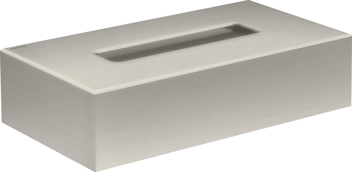 AXOR Universal Circular Kosmetiktuchbox mattweiß – Wandmontage mit verdeckter Befestigung