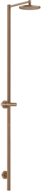 AXOR STARCK Duschsäule mit Kopfbrause 240 mm, 1 Jet, polished gold optic – PowderRain