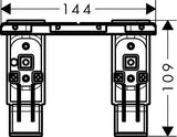 AXOR Universal Adapterset mattschwarz – Montage von Accessoires auf Reling